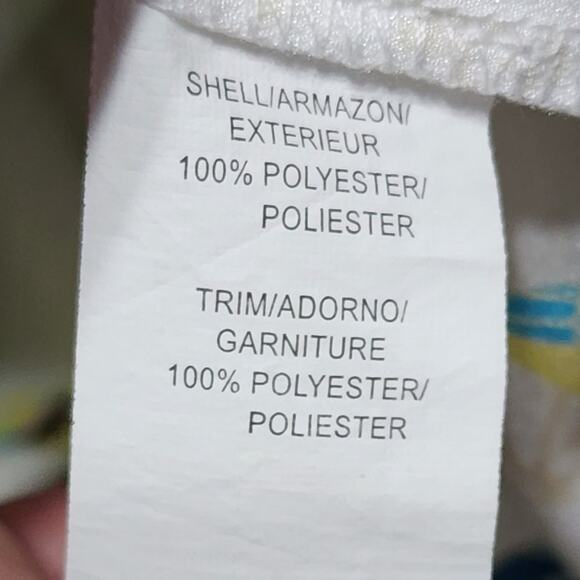 KENSIE GREEN, blue, and yellow bird print Sleeveless shirt size small‎ - Picture 4 of 6